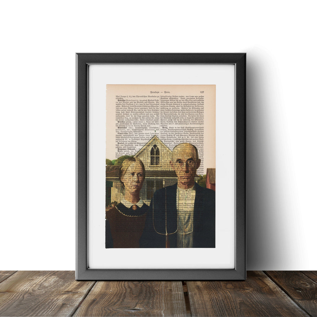 American Gothic - Grant Wood - Art on Words