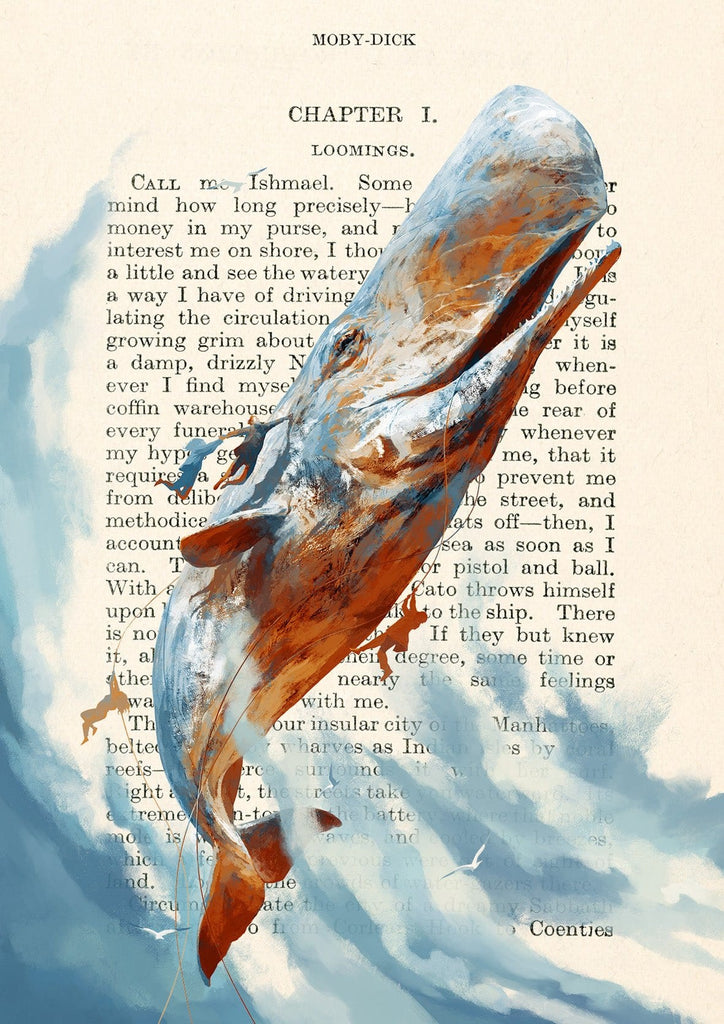 Moby Dick - Looming - Cosimo Miorelli (Poster) - Art on Words