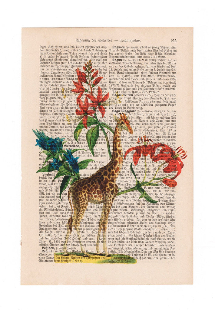 Flower Giraffe - Art on Words