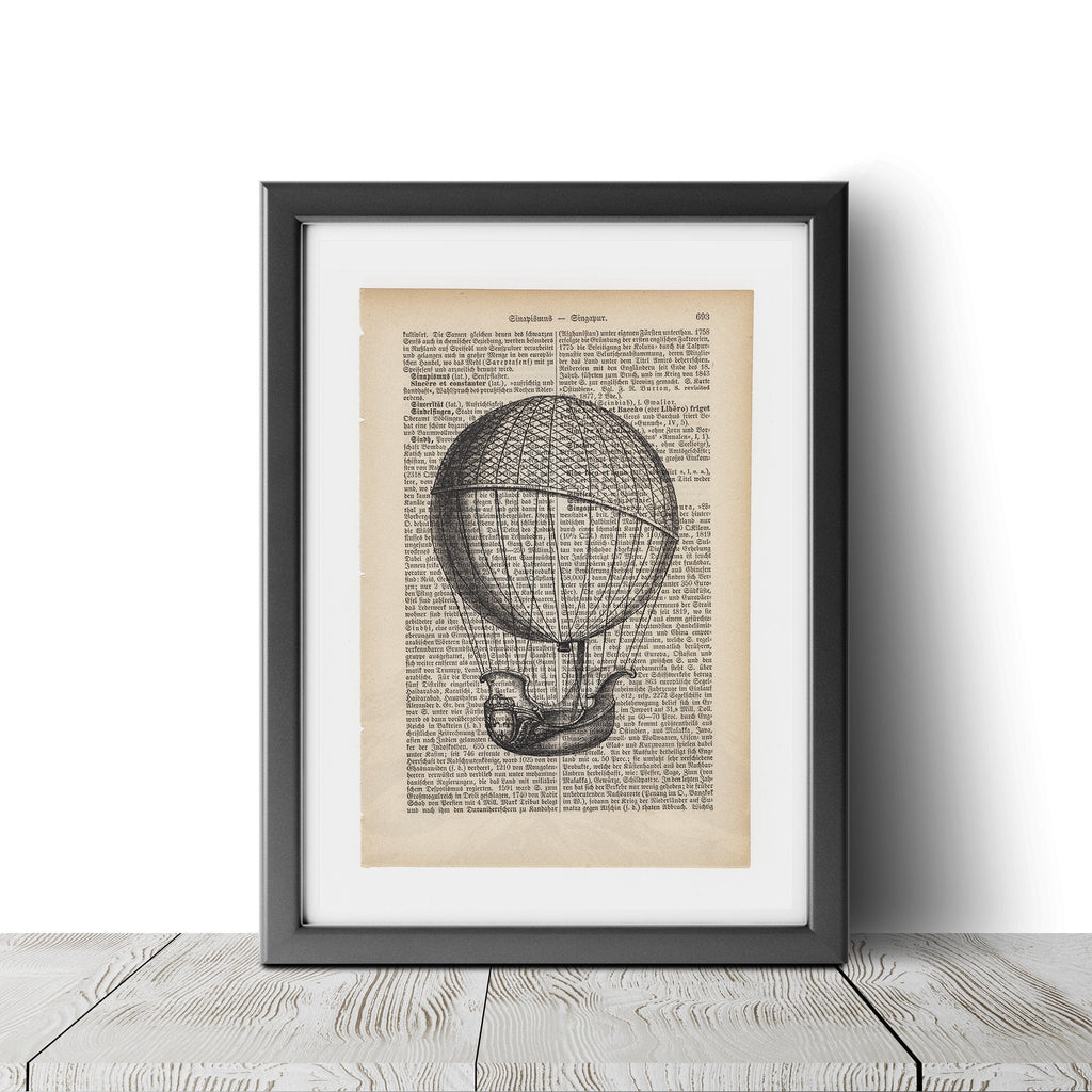 Hot Air Balloon - Art on Words