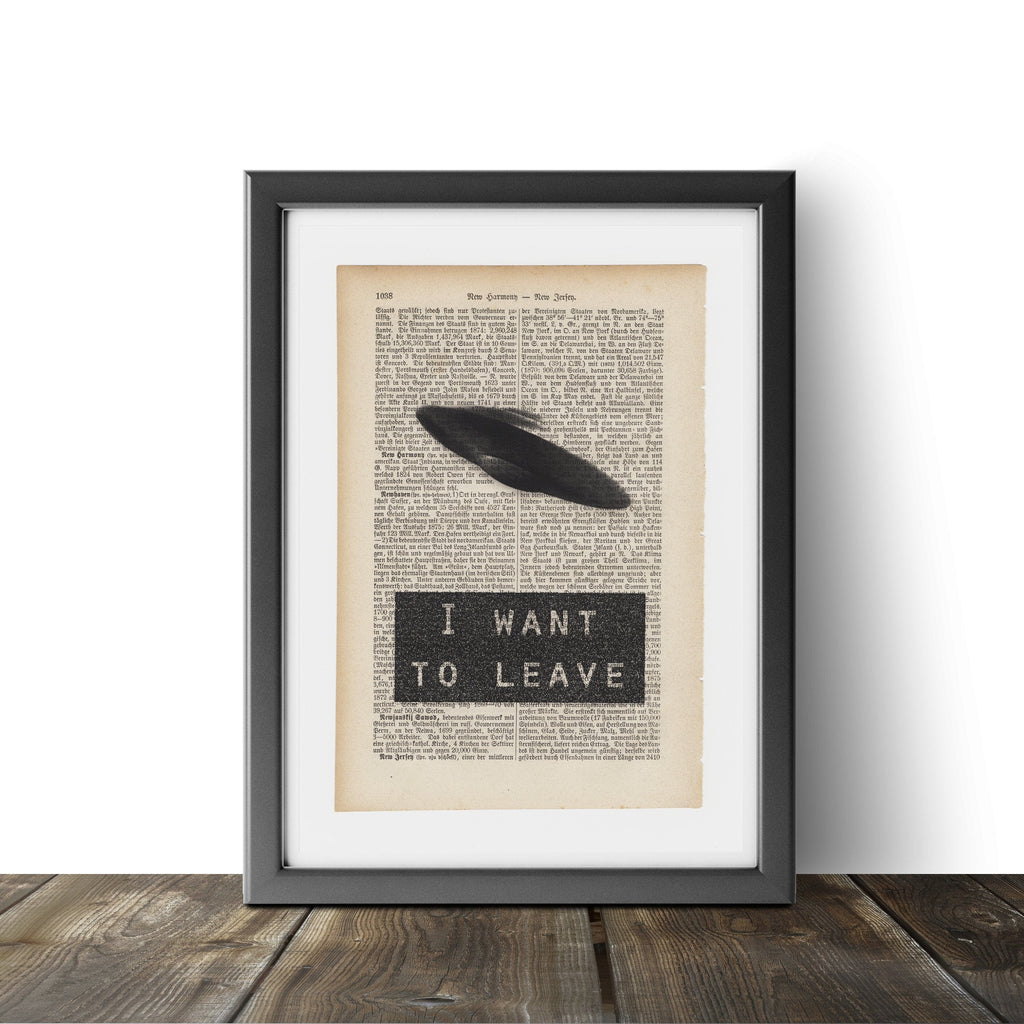 I want to leave - Art on Words